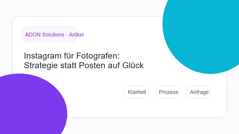 Kanäle für Fotografen: Instagram, Google, Pinterest und LinkedIn