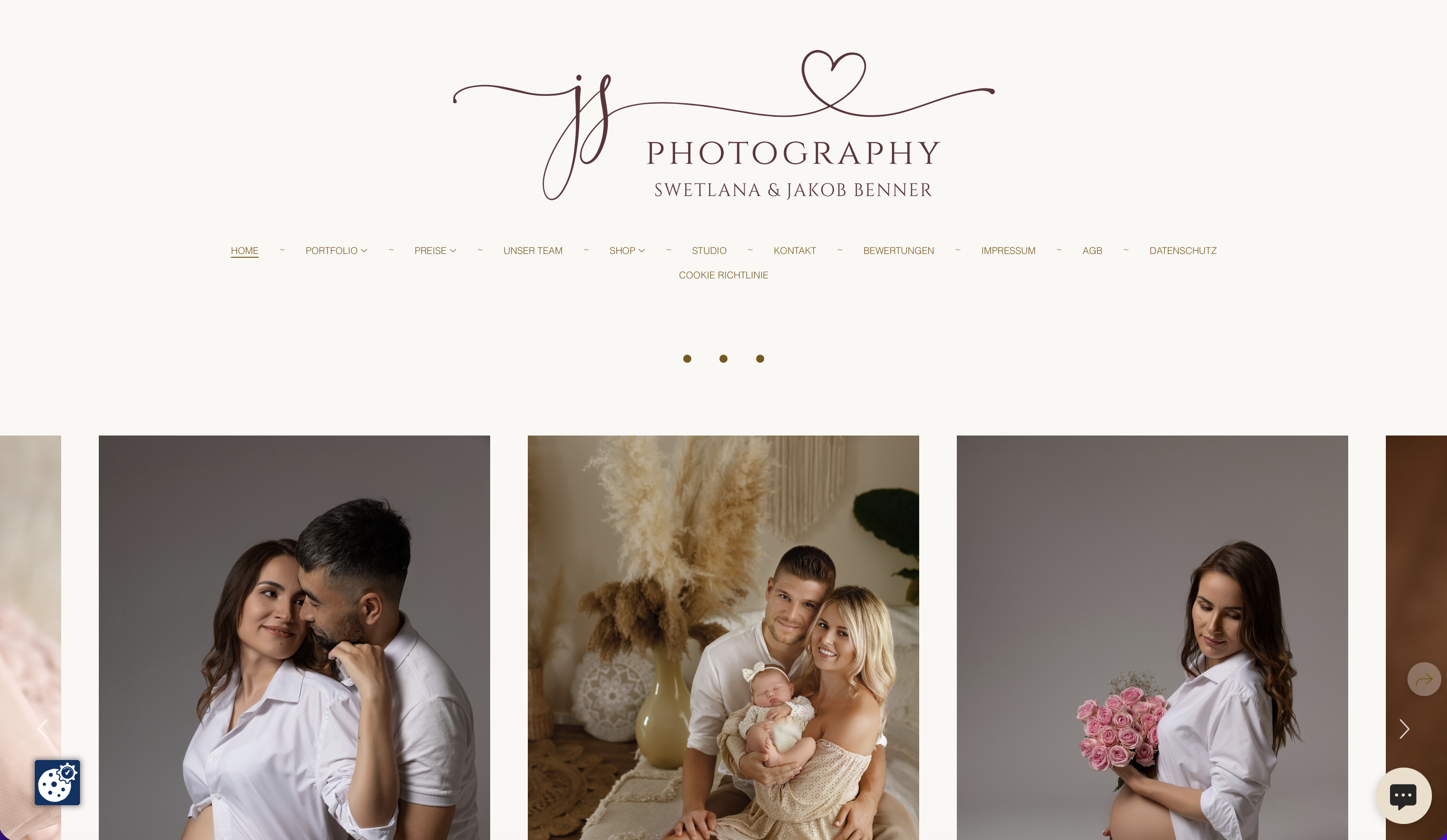 JS Photography - Alter Hero-Bereich