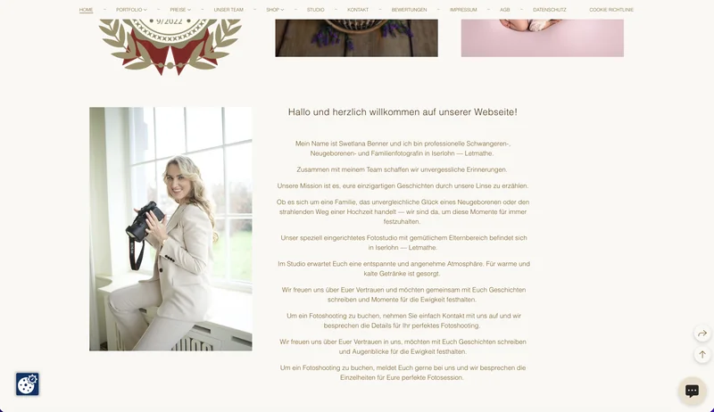 JS Photography - Old services page