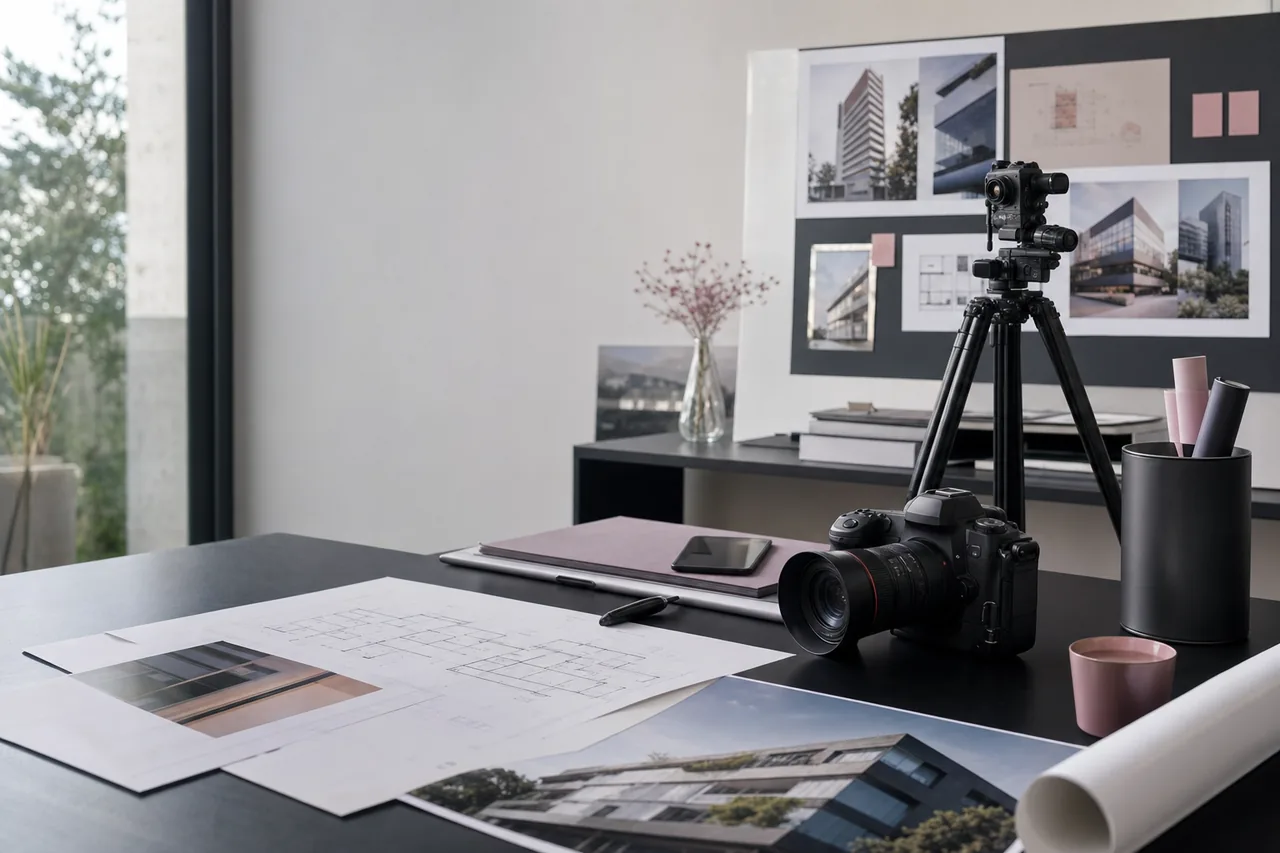Marketing für Architekturfotografen – ADON Solutions Kampagne, Landingpage und strukturierte Shooting-Anfrage